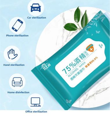 Strofinate bagnate dell'alcool antisettico disinfettante di 75% non tessute per l'adulto
