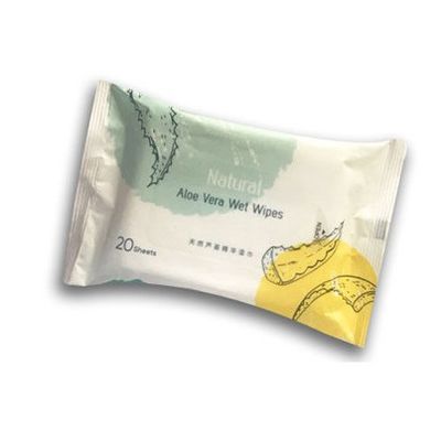 Peli l'aloe naturale di pulizia Vera Wet Wipes For Hands/fronte
